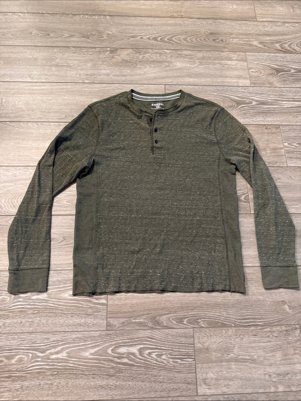 Men’s Express Waffle Long Sleeve, Sz M